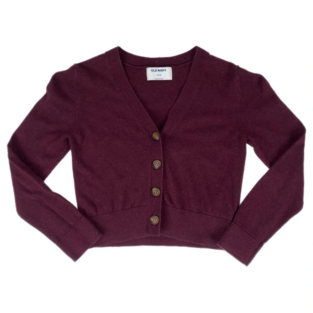 Old‎ Navy Girls’ V-Neck Cardigan Sweater Size Large (10/12)